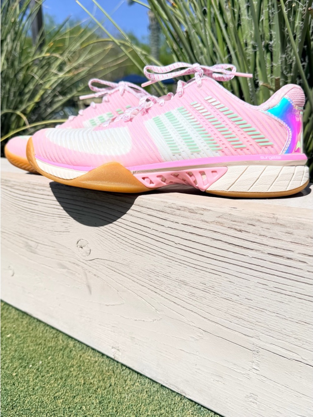 Women’s Pink KSWISS  Tennis Court  Athletic  Shoes Lucky In  love collab